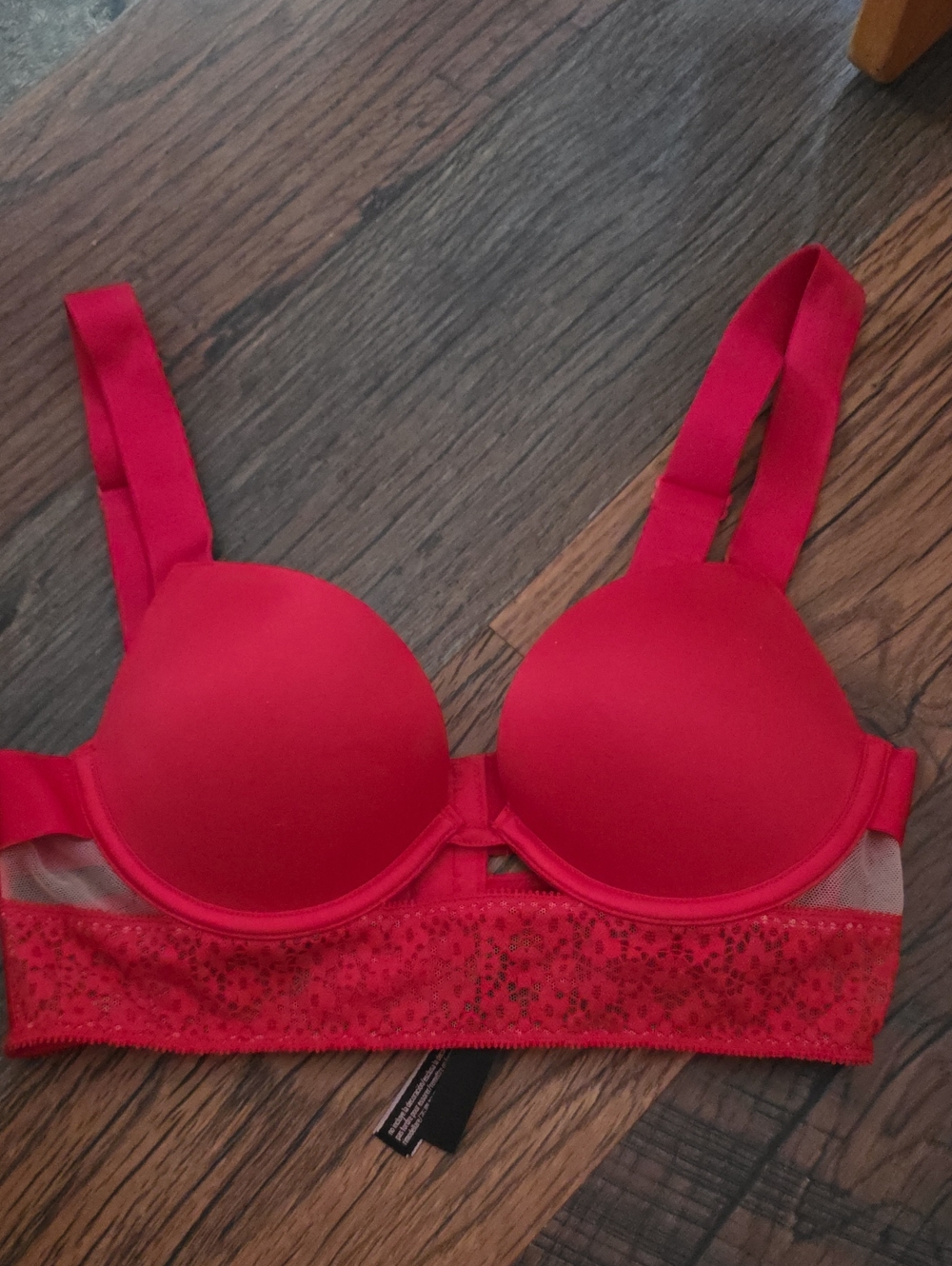 Victoria's Secret NWOT Very Sexy  Lace Longline Push-Up Bra
